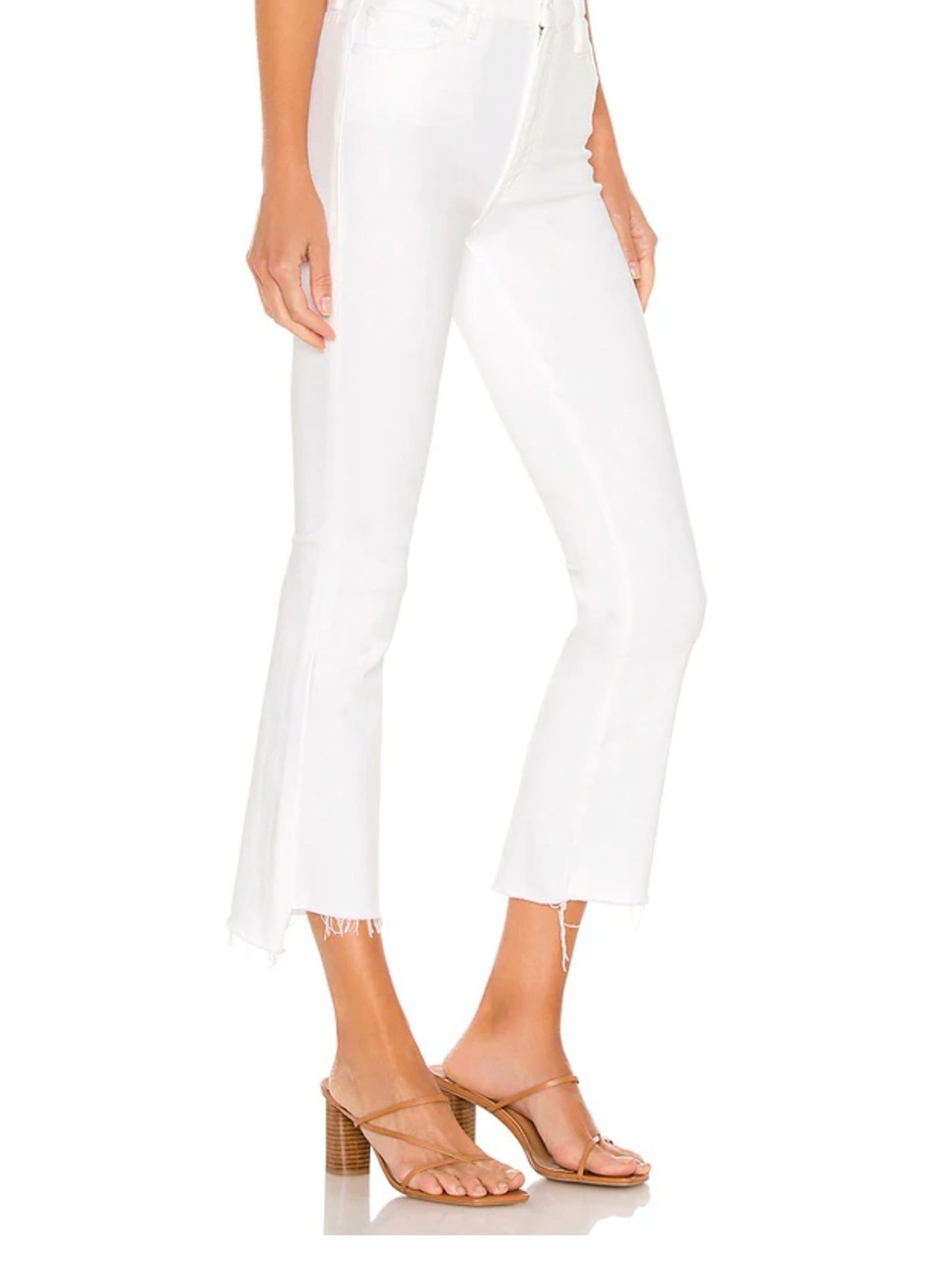 MOTHER The Insider Crop Step Fray Fairest Of Them All Cropped Flare Jeans - Picture 2 of 13